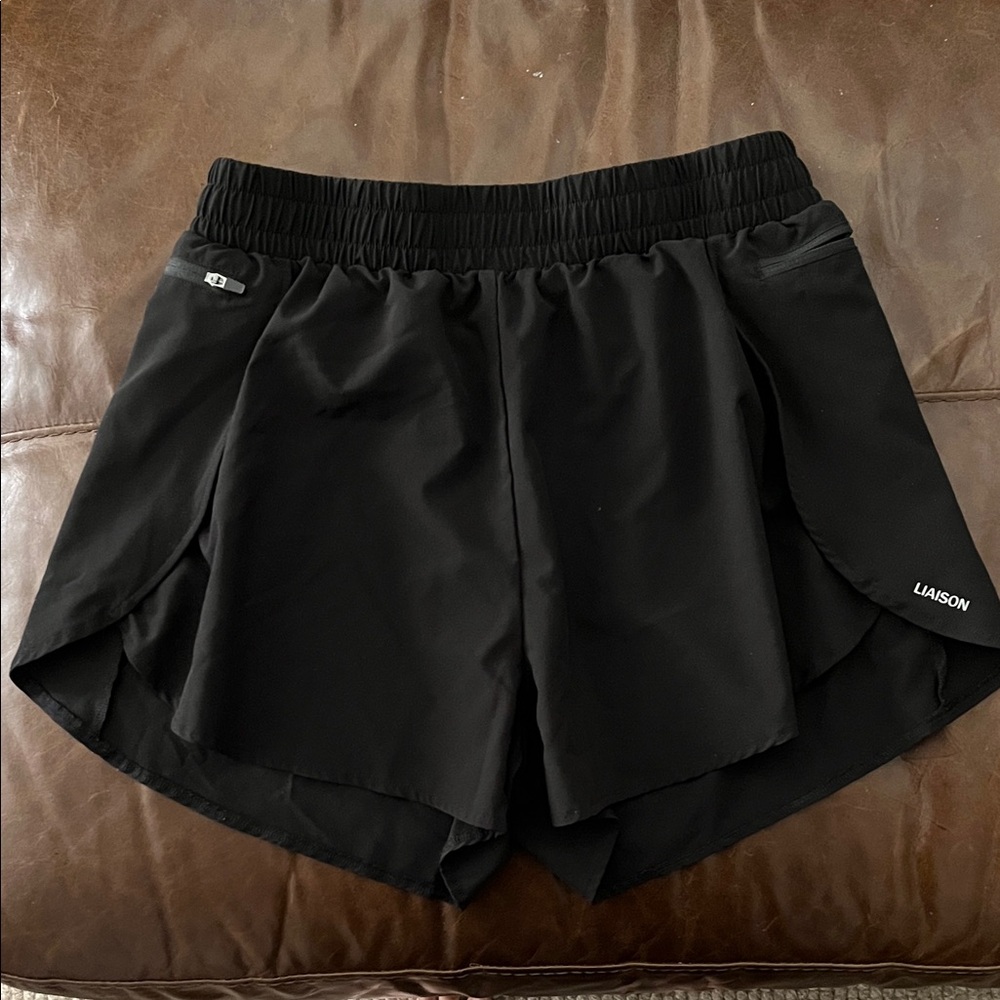 Women's Black Athletic Shorts  - Liaison The Label